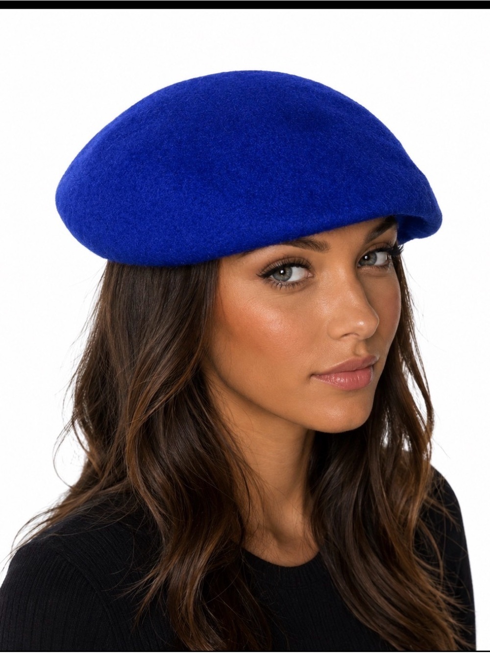 Henry Pollack Selkirk Wool blue painters hat in blue